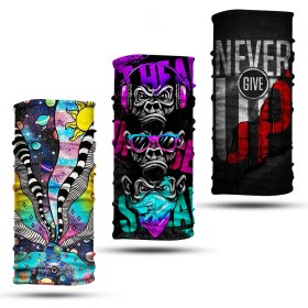 Resim Dair Aksesuar 3'lü Set Boyunluk Bandana Outdoor Balaklava Yüz Maskesi Kafa Bandı 