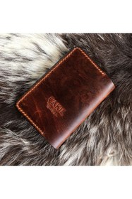 Resim Çakıl Tasarım Hakiki Deri Ruhsat Kılıfı / Kabı - El Işi 