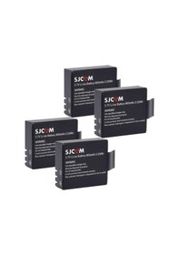 Resim Sjcam Sj4000 Sj5000 M10 Aksiyon Kamera Bataryası 4 Adet Pil Seti Çok Renkli 