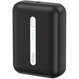 Resim WIWU Mini Powerbank 10000mAh Wiwu Wi-P033 LED Işık Göstergeli Taşınabilir Siyah 