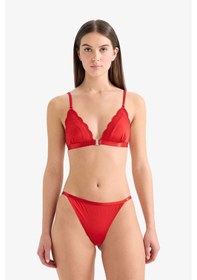 Resim Defacto Saten Brazilian Külot Fall İn Love G1140ax25wnrd79 Kırmızı-rd79 