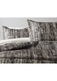 Resim Talia Yatak Örtüsü Çift Kişilik - Antrasit 