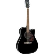 Resim Yamaha FX370CBL Elektro Akustik Gitar (Siyah) 