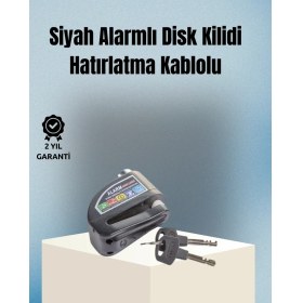Resim Astraltech Motosiklet ve Bisiklet Için 6mm Pinli Alarmlı Disk Kilidi 