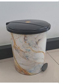 Resim Erdem Pedallı Çöp Kovası Desenli 4 No 039 19 Lt Diğer 