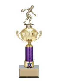 Resim Odak Kupa - Figürlü Kupalar - Bowling Kadın Figürlü Kupalar Fg-060 C - 40 Cm Altın - Beyaz 