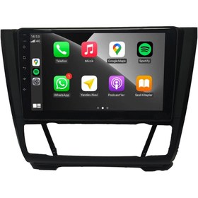 Resim Bmw 1 Class Android Carplay Multimedya 2004-2011 Dijital Klima 4GB RAM + 64Gb Hafıza + 8 Çekirdek 