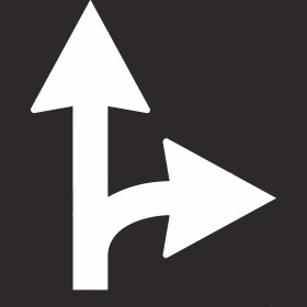 Resim İsg Tabelam 60x60cm/kompozit/Ileri ve Sağa Dönen Ok Boyama Şablonu 