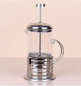 Resim Periboia Çelik Kulplu Cam French Press - 350 Ml Renkli 