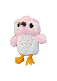 Resim Sevimli Oturabilen Uyku Arkadaşım Baykuş 30 Cm Peluş Oyuncak Pembe 