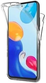 Resim Xiaomi Poco X4 Kılıf Şeffaf 360 Ön Arka Korumalı Silikon ile uyumlu 