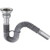 Resim Lavabo Paslanmaz Evye Sifonu Lüx Körüklü Donau 32 Mm Gri 