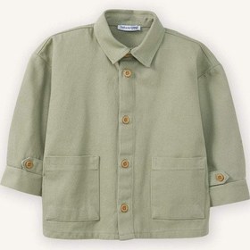 Resim Defacto Erkek Bebek Gabardin Uzun Kollu Gömlek G6614a526spgn1216 Yeşil-gn1216 