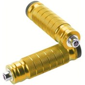 Resim Dream011 Golden 8mm Dişli Evrensel Motosiklet Ayaklıkları Çifti - Ağır Hizmet Cnc Alüminyum Anti-skay 