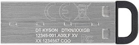 Resim Kingston DataTraveler Kyson 256GB USB Flash Bellek , DTKN/256GB, 200MB/s - 60MB/s okuma-yazma, Metal Kasalı 