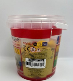 Resim Kinetik Kum Kırmızı Renk 500 Gr Sarı 