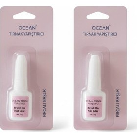 Resim Fırçalı Tırnak Yapıştırıcı 10 G - Brush On Nail Glue 2 Adet 