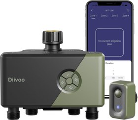 Resim 4 Çıkışlı WiFi Akıllı Sulama Zamanlayıcısı, 24 Programlı, Alexa Uyumlu, Yağmur Gecikmeli 