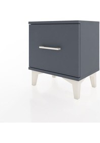 Resim Arges Komodin Tek Çekmeceli 44x30x48 Antrasit-antrasit Antrasit 