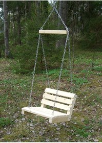 Resim Bamena Wood Linsey Ahşap Salıncak 