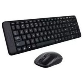 Resim Logıtech Mk220 Q Tr Kablosuz Klavye Mouse Set Siyah 920-003163 Optik 