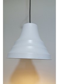 Resim Riolight Retro Beyaz Içi Beyaz Tekli Metal Sarkıt Çap:23Cm (538286912) 