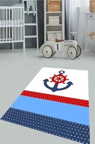 Resim Carmine Carpet(653) Dijital Baskılı Dekoratif Yıkanabilir Kaymaz Taban Çocuk Halısı renkli.jpg 80 x 200 