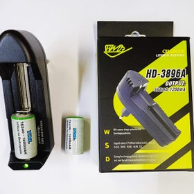 Resim Cr 123 A Şarjlı Pil 1200 Mah123 A Pil Şarj Aleti Cr 123 A 