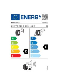 Resim Funtoma 205/75 R16 C TL 113/111R 10PR Vanfun Yaz Lastiği 2024 