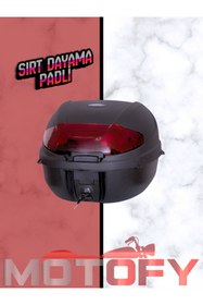 Resim MOTOFY TİEN MOTOSİKLET ÇANTASI TOPCASE SIRT TAYAMA PADLİ 35 LİTRE 