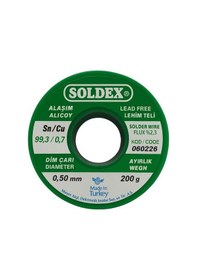 Resim Soldex 0.5 Mm 200 Gr Kurşunsuz Lehim Teli 