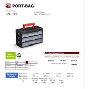 Resim Portbag Pl01 Caby 3/11 Çekmece Seti - Aysc-294209 