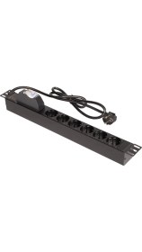 Resim Lande 19" Kabinet İçin 6’lı Anahtarlı PDU - Plastik Gövde 