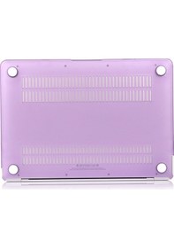 Resim Ally Apple Uyumlu MacBook Air 13 A1932 2018 A2179 2020 Kristal Kapak Koruma Kılıf Mor 