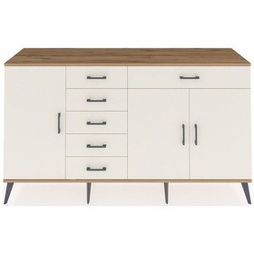Resim Hyperion Konsol 3 Raflı 6 Çekmeceli 3 Kapaklı 176x44x99 Çam-aytaş Çam-aytaşı 