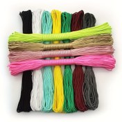 Resim 8 metre / 30.5 metre naylon ipi, 2 mm çapında, esnemez DIY takı kordonu, boncuklu iplik, dokuma kolye bilezik ve el zinciri ipi, evcil hayvan tasma dokuması 
