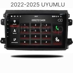 Resim Fiat Ducato 2022-2025 Uyumlu 9" Android Multimedya Sistemi - Kablosuz CarPlay & Android Auto, Navigasyon ve Geri Görüş Kamerası (6, GB) 