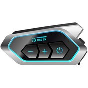 Resim Vothoon D60 5x Rgb Işıklı Bluetooth Intercom Motosiklet Kask Kulaklığı 