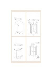 Resim Durul Duşakabin Kare Altın Profil Buzlu Cam Buzlu 