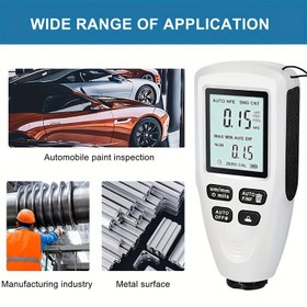 Resim HW-300 Mini Kaplama Kalınlık Ölçer Tester Otomatik Boya Kontrolü Araba Boya Muayene Cihazı Otomotiv Boya Metre Ölçüm Aracı 