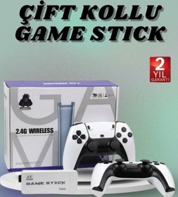 Resim Modafiks 4K 3D HD Görüntü Kaliteli Kablosuz Çift Kollu 20.000 Oyunlu Retro Oyun Konsolu TV Box 