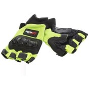 Resim Forte Gt 10P Tam Korumalı 3D Parmaksız Sarı Motosiklet Eldiveni (346573739) L 