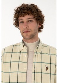 Resim U.S. Polo Assn. Erkek Koyu Yeşil Uzun Kollu Gömlek 50316617-VR079 