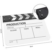 Resim Aitong Akrilik Klaket Film Slate - Yönetmen Klaket Tahtası, Kesme Aksiyon Sahnesi, Silinebilir 