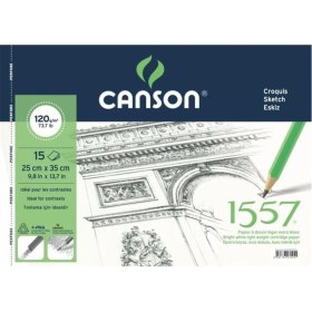 Resim TeknoKapsül 1557 Resim Çizim Blok 120GR 25X35 15YP Spiralli Resim Defteri 