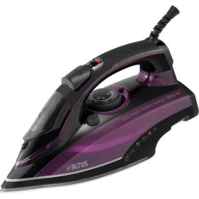 Resim Altus Buharlı Ütü 3050 W Mor Renk Damlama Önleme ve Seramik Taban Özellikleriyle 