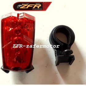 Resim Mtb Bisiklet Arka Stop Lambası Lazer Işıklı Siyah 