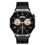 Resim Haino Teko Watch Ultra 12 Amoled Ekran WaterProof 3 Kordonlu Siyah Akıllı Saat 