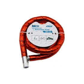 Resim Aydogan's Kırmızı Motor Bisiklet Kilidi 22 mm x 150 cm 