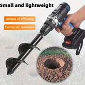 Resim 1 adet Ağır Hizmet Tipi Tüm İçerikli Bahçe Auger Matkap Ucu - Kolay Dikim İçin Spiral Tasarım, 3/8" Hex Sürücü Matkaplarla Uyumlu, Metal Yapı, Lösemi ve Yatak Bitkileri İçin İdeal 